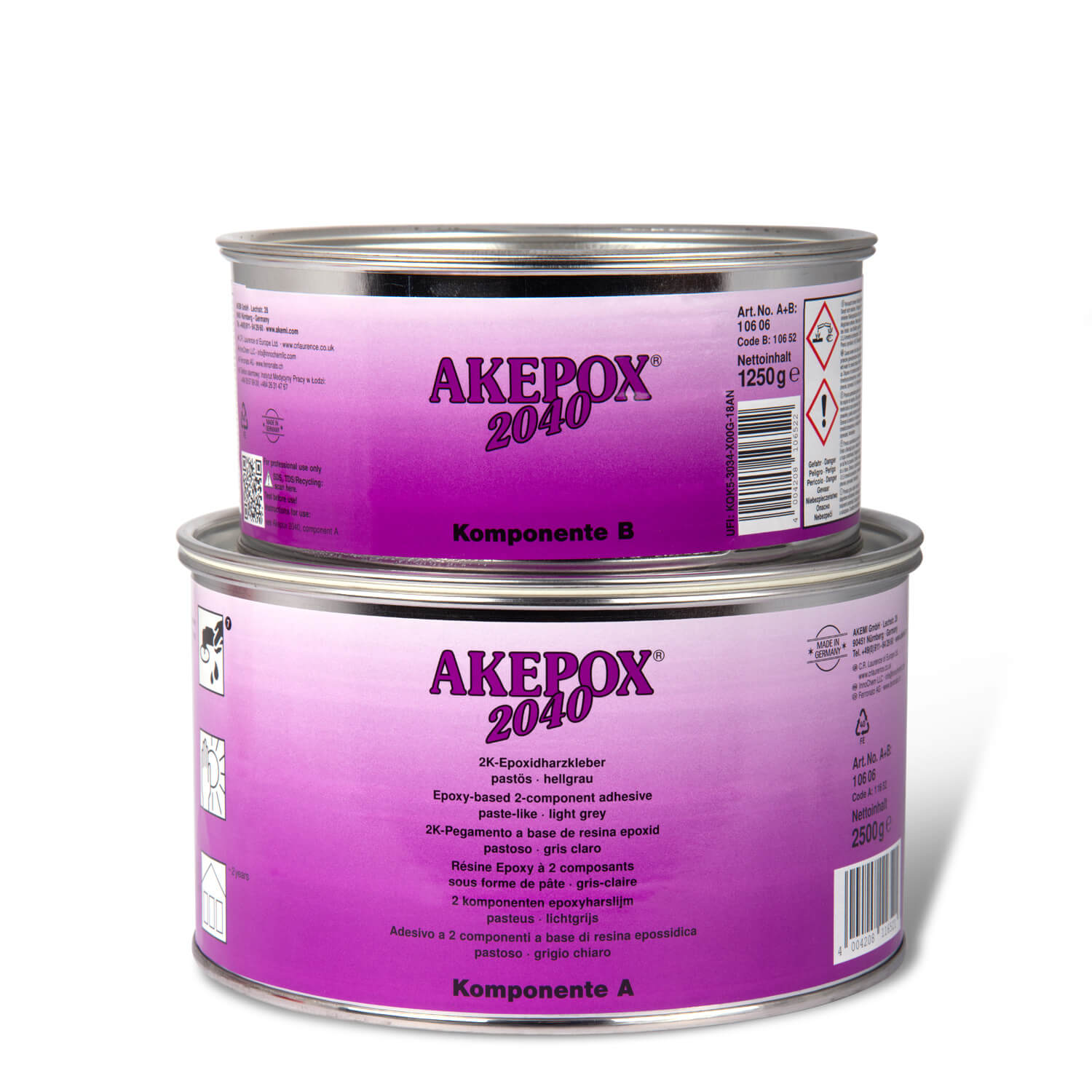 akepox 2040 3,75kg klej epoksydowy akemi jasnoszary do kamienia