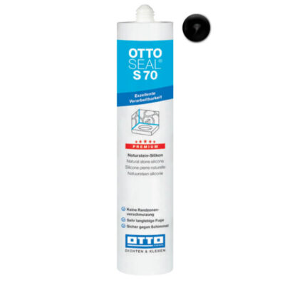 Silikon ottoseal s70 czarny mat do kamienia marmuru granitu MATT BLACK
