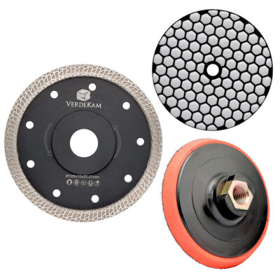 tarcze zestaw do szlifowania i cięcia gresu verdekam