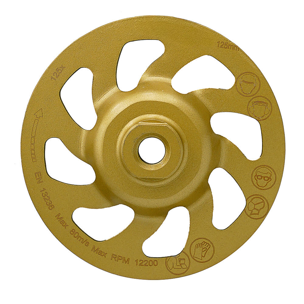 Tarcza diamentowa TORNADO 125 mm z agresywnymi segmentami do obróbki betonu