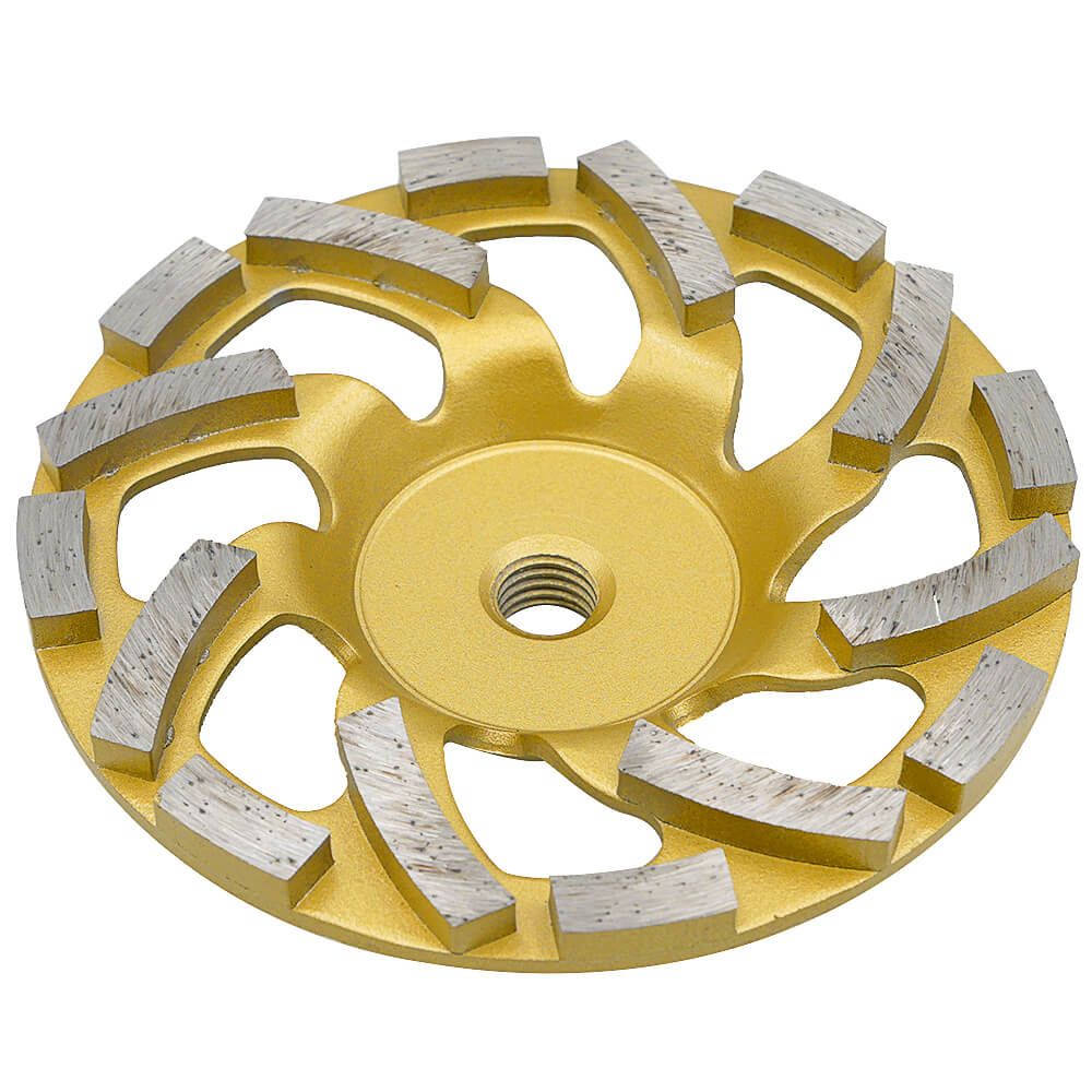 Profesjonalny frez diamentowy 125 mm M14 TORNADO – segmenty chłodzące i robocze